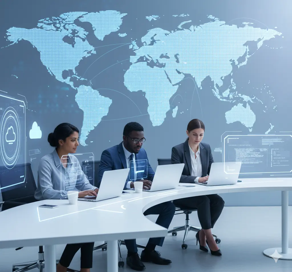 Web development company in UK team showcasing expertise, values, and collaborative work at MGNIT