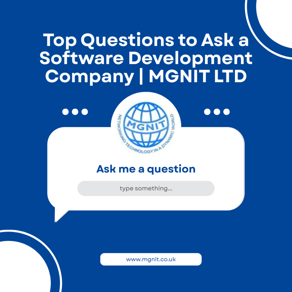 Top Questions to Ask a Software Development Company | MGNIT LTD